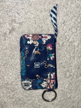 Harry Potter Vera Bradley Navy Floral Card Holder Keychain